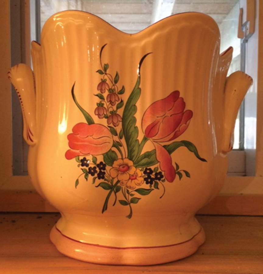 Old Strasbourg (Off White Background) 7" Cachepot by Luneville-1