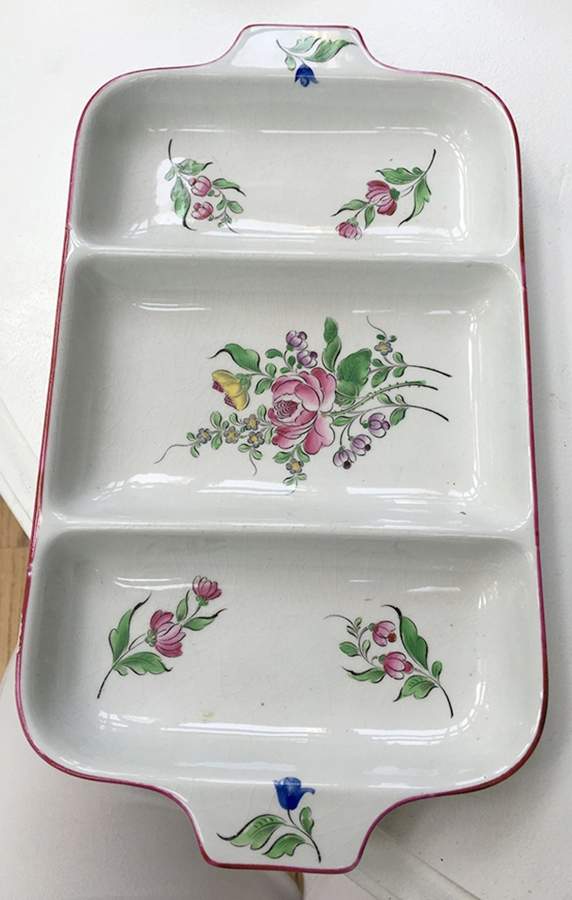 Old Strasbourg (Off White Background) 3 Section Server by Luneville-1