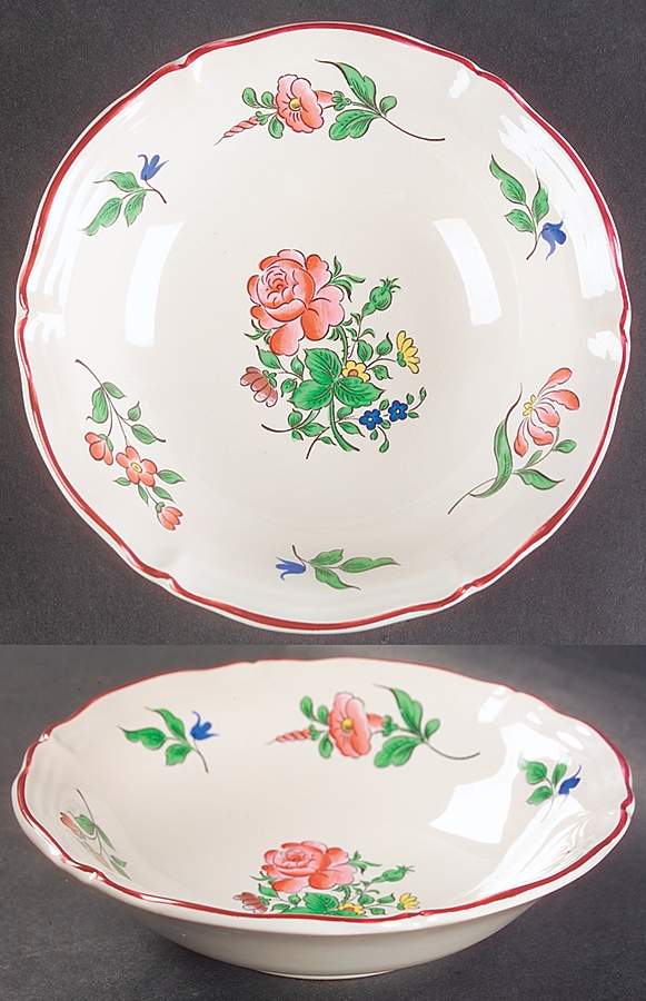 Old Strasbourg (Off White Background) Coupe Cereal Bowl by Luneville-1