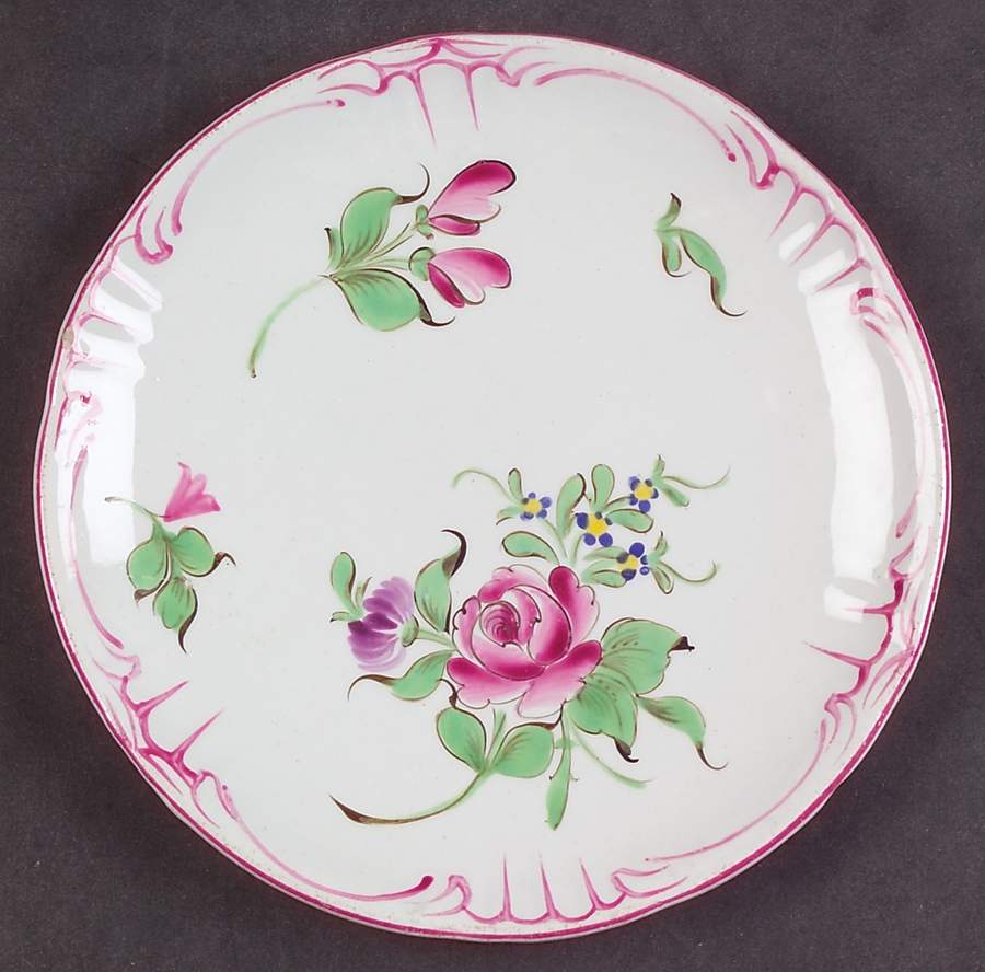 Old Strasbourg (Off White Background) Canape Plate by Luneville-1