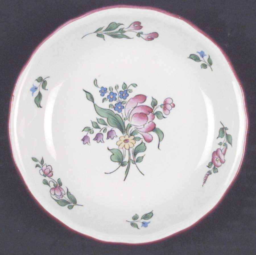 Old Strasbourg (Off White Background) Fruit/Dessert (Sauce) Bowl by Luneville-1