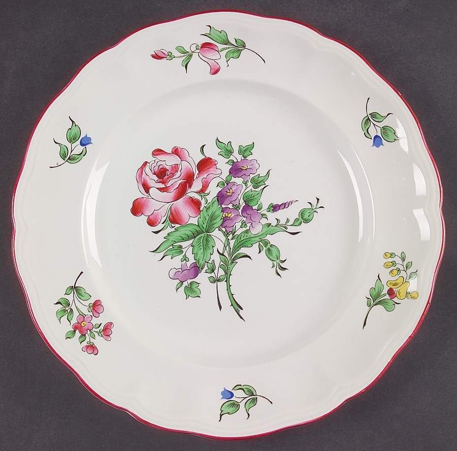 Old Strasbourg (Off White Background) Dinner Plate by Luneville-1