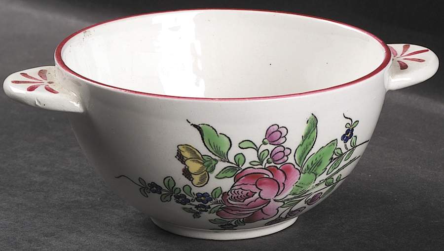 Old Strasbourg (Off White Background) Covered Soup Bowl No Lid by Luneville-1
