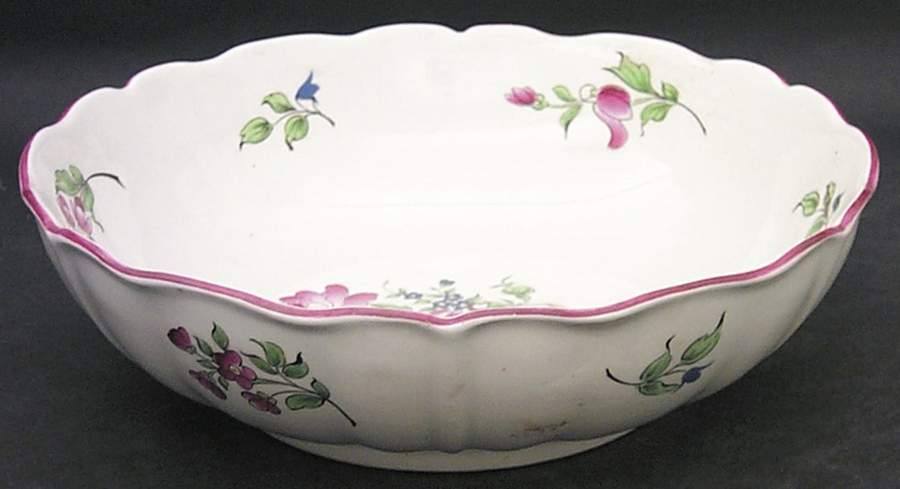 Old Strasbourg (Off White Background) 9" Round Vegetable Bowl by Luneville-1