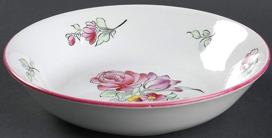 Old Strasbourg (Off White Background) Coupe Soup Bowl by Luneville-1