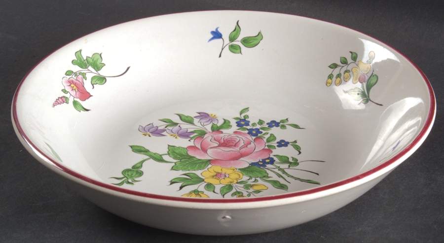 Old Strasbourg (Off White Background) Coupe Soup Bowl by Luneville-1