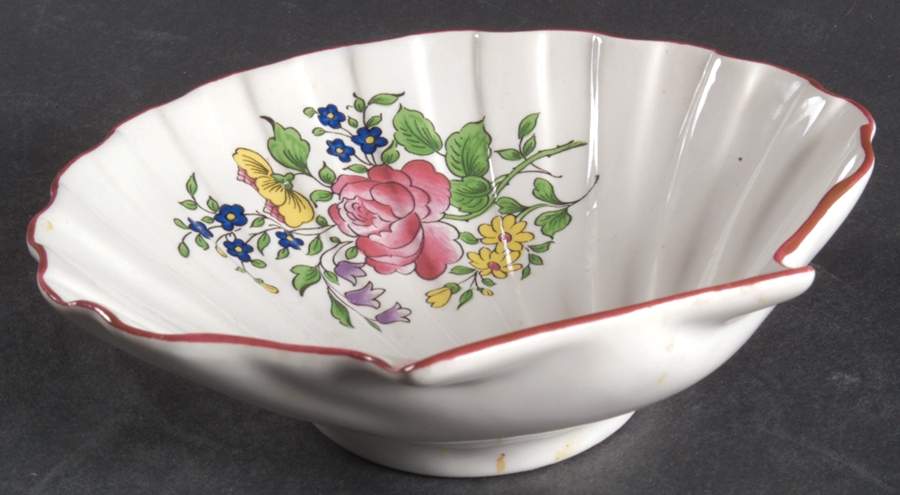 Old Strasbourg (Off White Background) Shell Shaped Dish by Luneville-1
