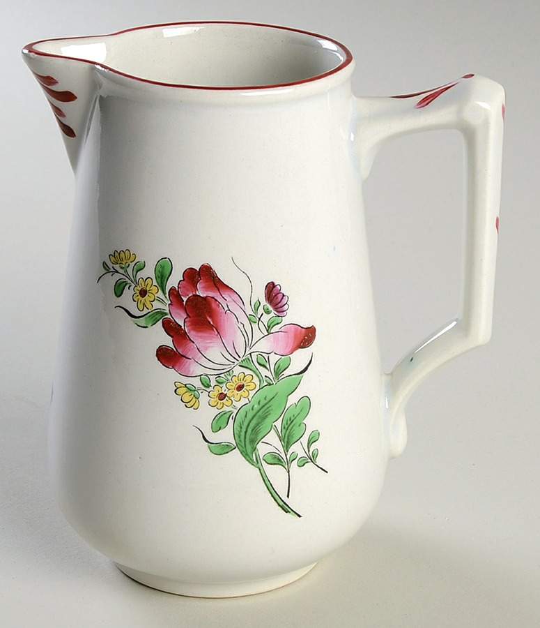 Old Strasbourg (Off White Background) 16 Oz Pitcher by Luneville-1