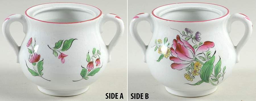 Old Strasbourg (Off White Background) Sugar Bowl No Lid by Luneville-1
