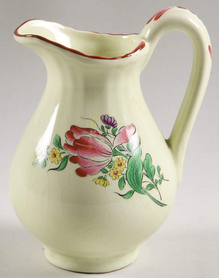 Old Strasbourg (Green Background) Creamer by Luneville-1
