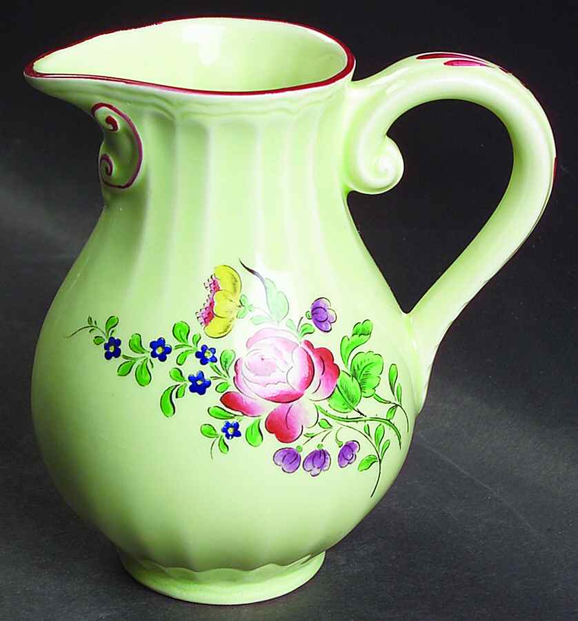Old Strasbourg (Green Background) Creamer by Luneville-1