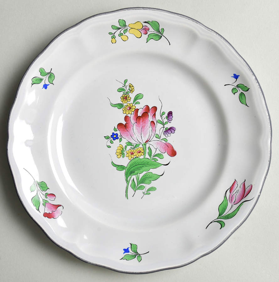 Old Strasbourg Salad Plate by Luneville-1