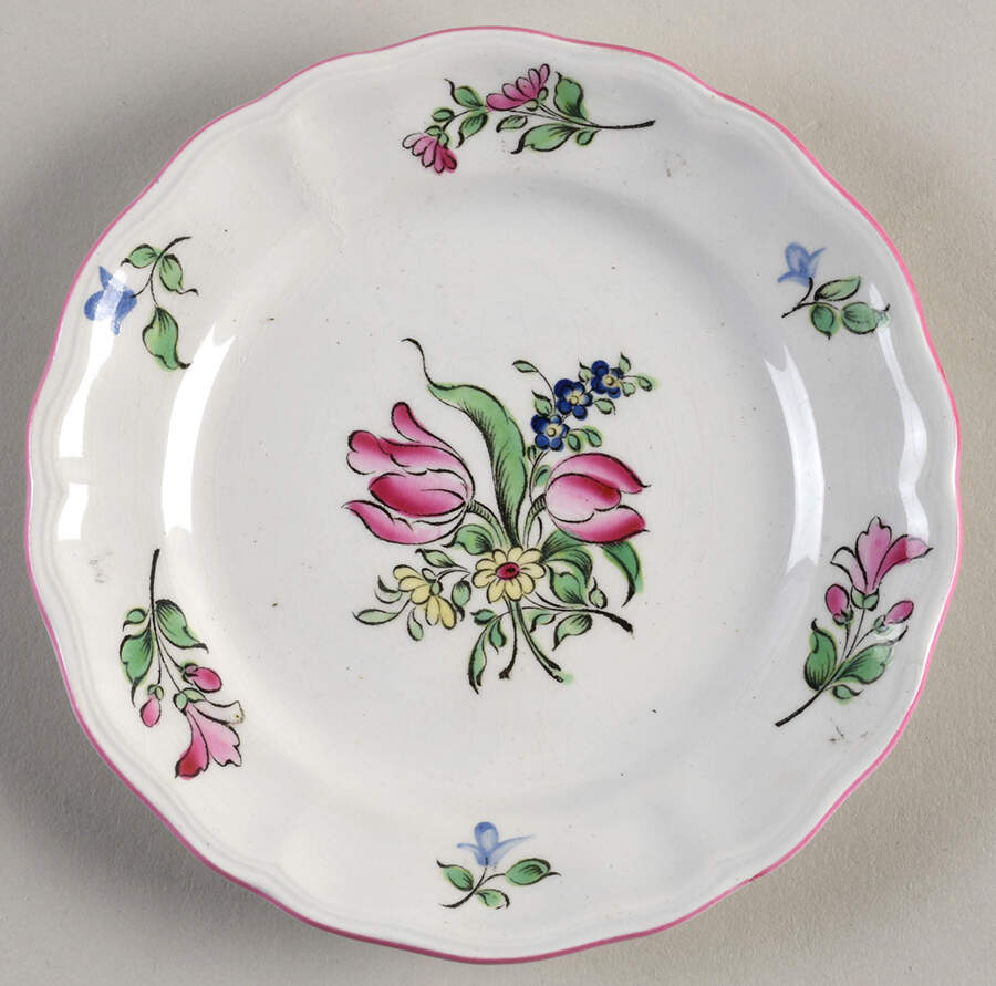 Old Strasbourg Bread & Butter Plate by Luneville-1