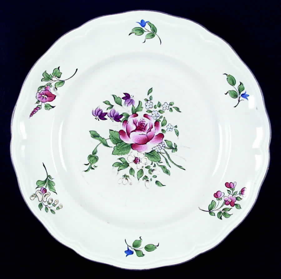 Old Strasbourg Dinner Plate by Luneville-1