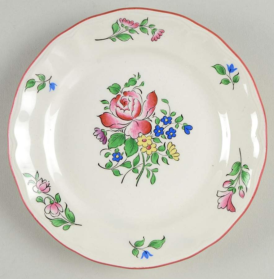 Old Strasbourg Bread & Butter Plate by Luneville-1