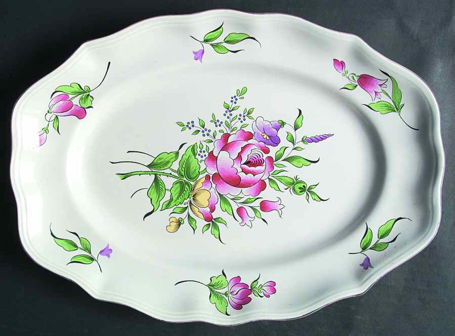 Old Strasbourg 14" Oval Serving Platter by Luneville-1