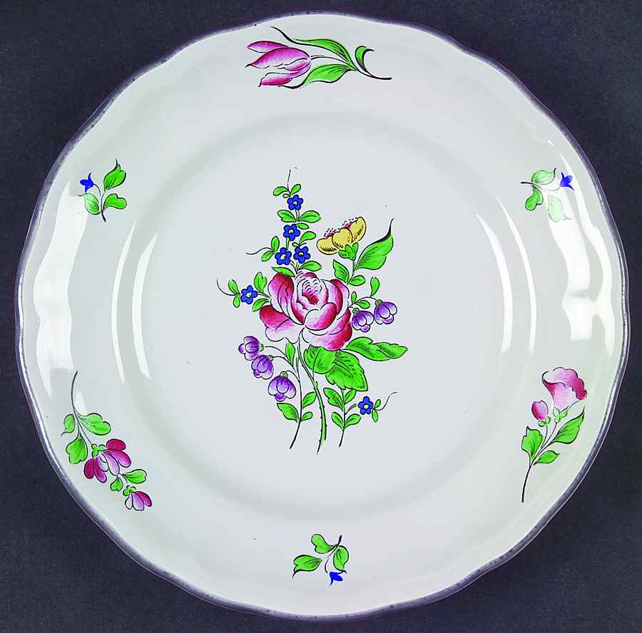 Old Strasbourg Salad Plate by Luneville-1