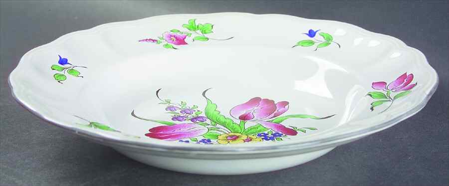 Old Strasbourg Large Rim Soup Bowl by Luneville-1