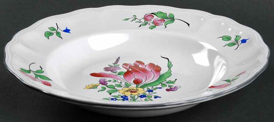 Old Strasbourg Large Rim Soup Bowl by Luneville-1