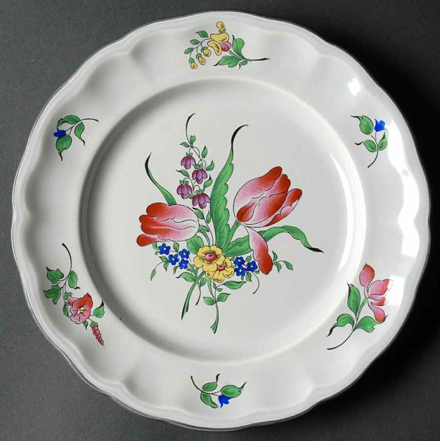 Old Strasbourg Dinner Plate by Luneville-1