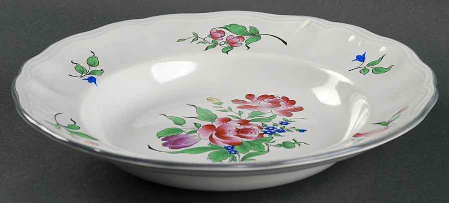 Old Strasbourg Large Rim Soup Bowl by Luneville-1