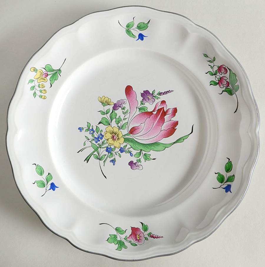 Old Strasbourg Dinner Plate by Luneville-1
