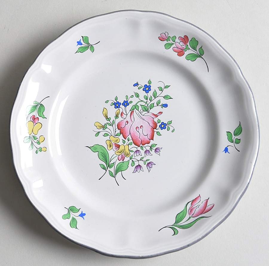 Old Strasbourg Salad Plate by Luneville-1