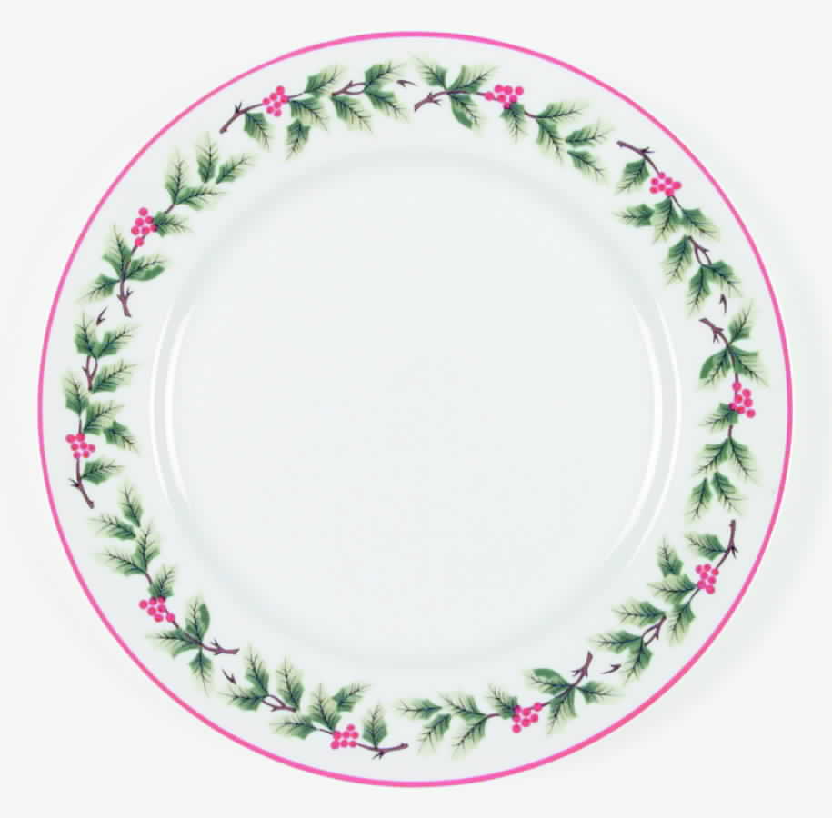 Holiday Garland Dinner Plate by Lillian Vernon-1