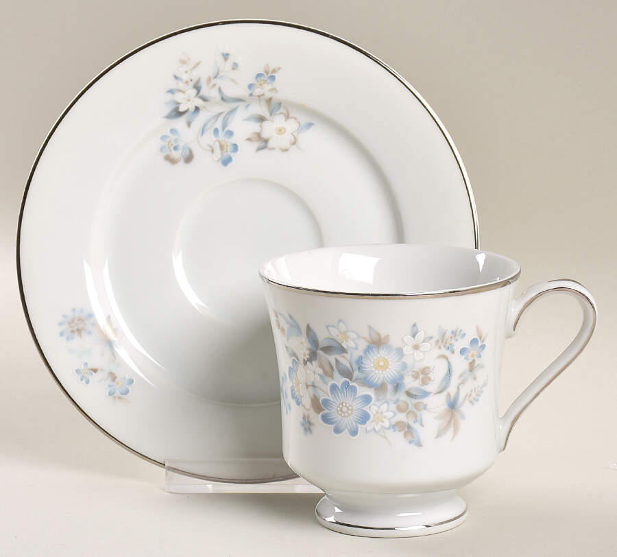 Evening Breeze Footed Cup & Saucer Set by Lynnbrooke-1