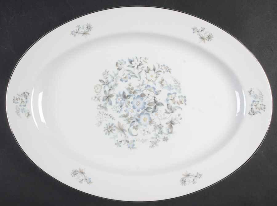 Evening Breeze 16" Oval Serving Platter by Lynnbrooke-1