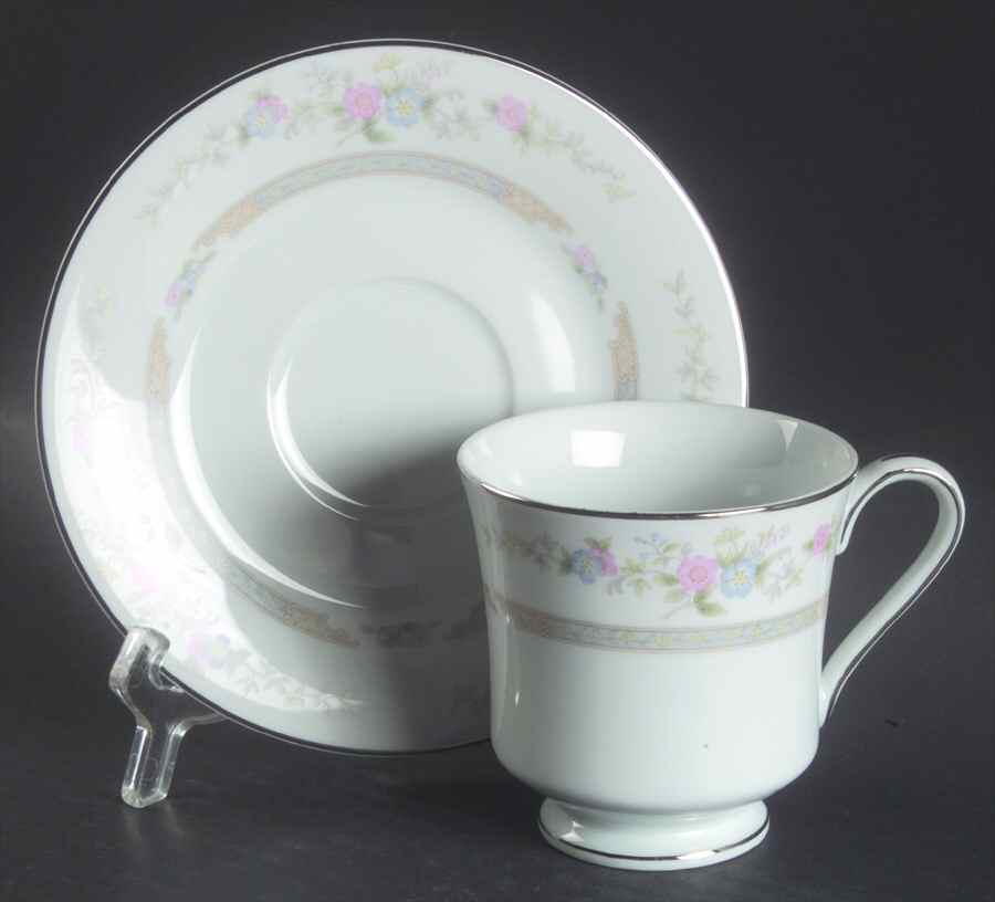 Heritage Footed Cup & Saucer Set by Lynnbrooke-1