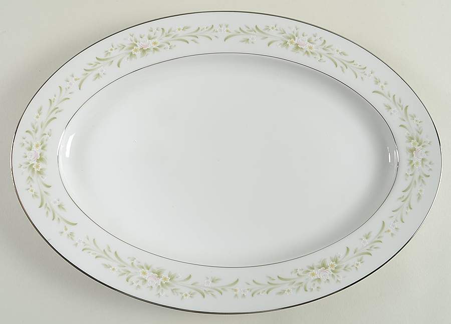 Larksong 14" Oval Serving Platter by Lynnbrooke-1