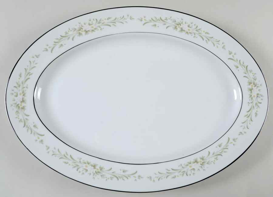 Larksong 16" Oval Serving Platter by Lynnbrooke-1