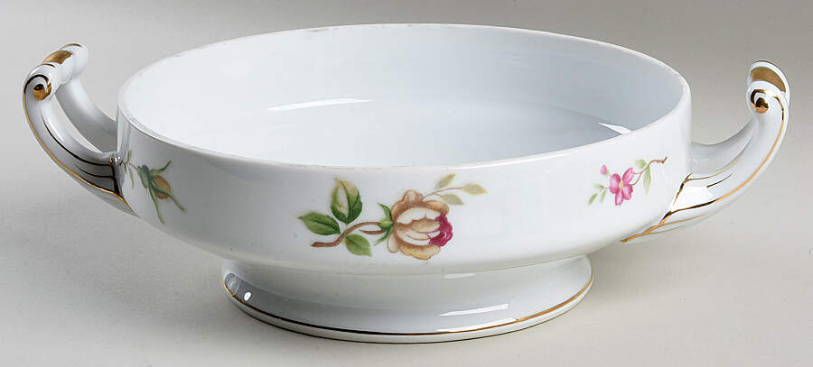 Golden Rose Round Vegetable No Lid by Lynmore-1