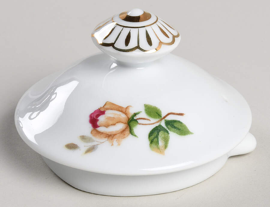 Golden Rose Lid for Teapot by Lynmore-1