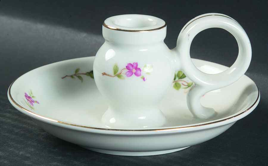 Golden Rose Handled Candleholder by Lynmore-1