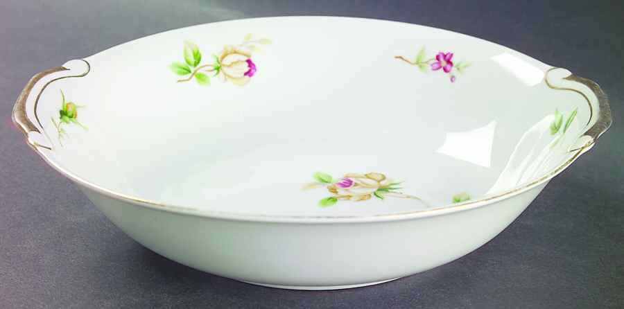Golden Rose 9" Round Vegetable Bowl by Lynmore-1