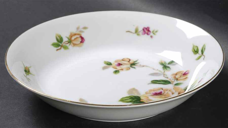 Golden Rose Coupe Soup Bowl by Lynmore-1