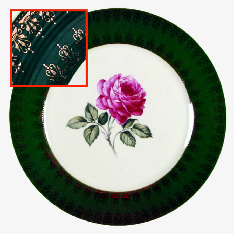 American Beauty Rose Dinner Plate by Limoges-American-1