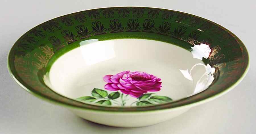 American Beauty Rose Fruit/Dessert (Sauce) Bowl by Limoges-American-1