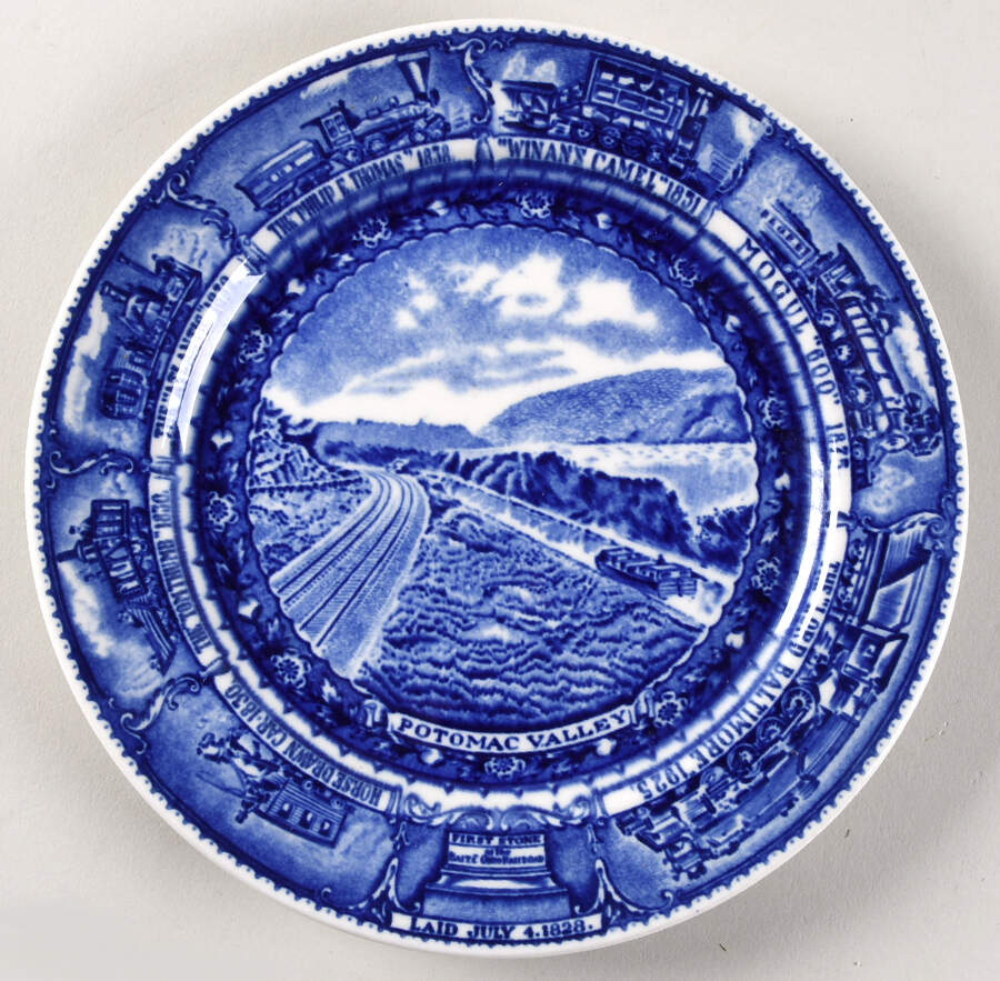 Centenary Colonial (Baltimore and Ohio) Salad Plate by Lamberton-1