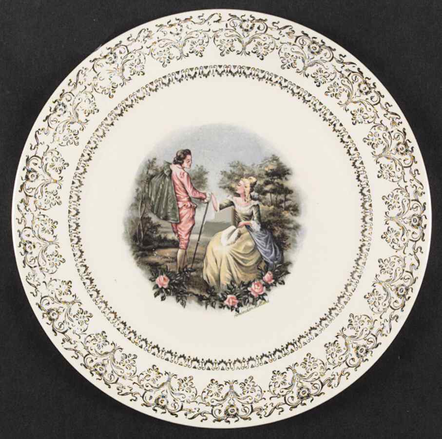 Farewell Dinner Plate by Limoges-American-1