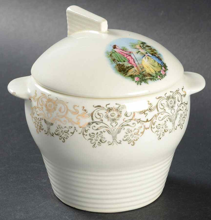 Farewell Sugar Bowl & Lid by Limoges-American-1