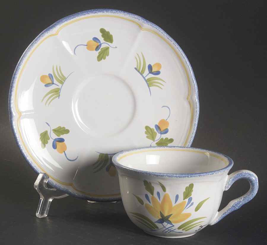 Annecy Flat Cup & Saucer Set by Longchamp-1