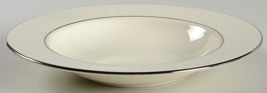 Courtyard Platinum Rim Soup Bowl by Lenox-1