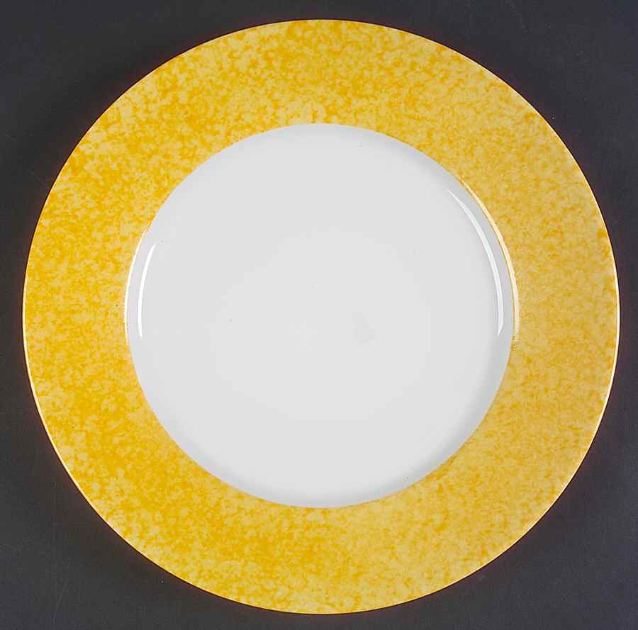 Mouchete Yellow Dinner Plate by Laure Japy-1