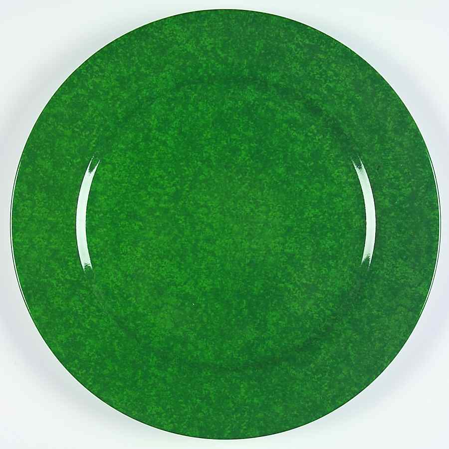 Mouchete Green Service Plate (Charger) by Laure Japy-1