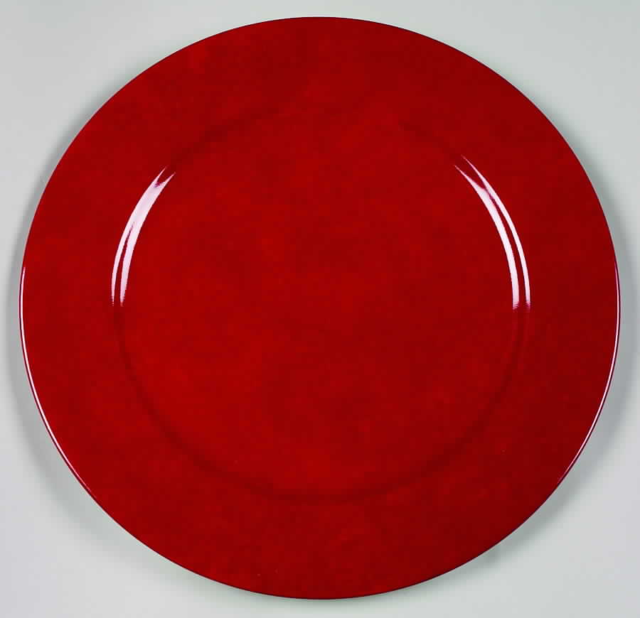 Mouchete Orange Service Plate (Charger) by Laure Japy-1