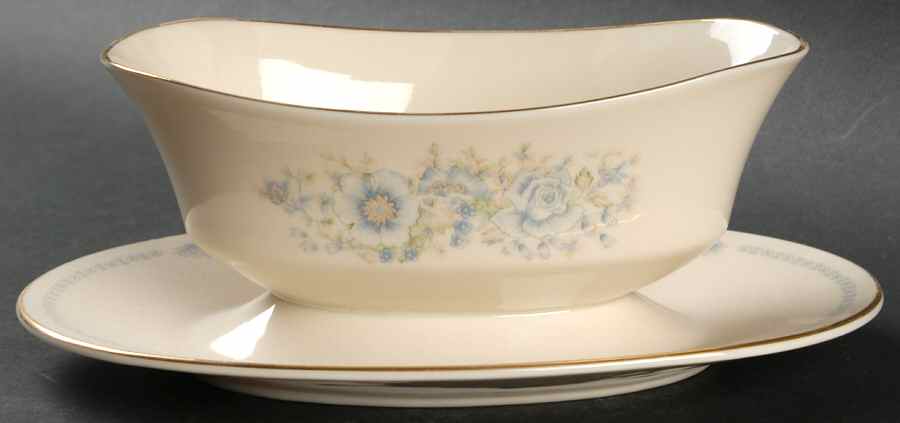 Midsummer Gravy Boat with Attached Underplate by Lenox-1