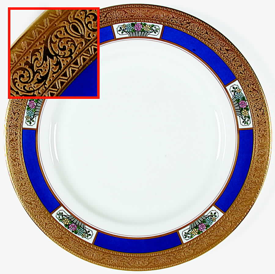 O24 Chinese Blue Service Plate (Charger) by Lenox-1